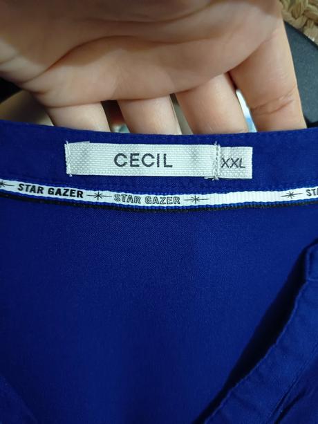 Tmavomodrá blúzka cecil, xxl