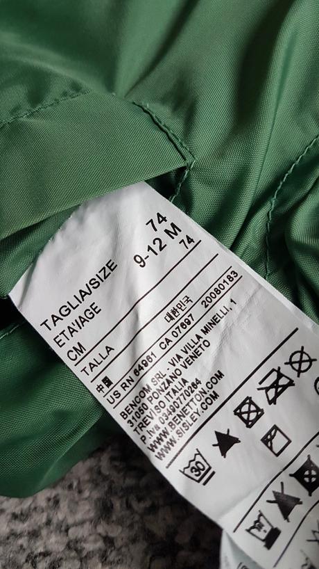 Benetton obojstranna bundicka v super stave, benetton,74