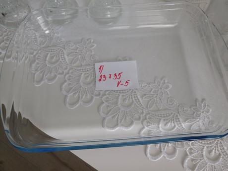 Jenské sklo, poháre sklenené+karafa, poháre na čaj,