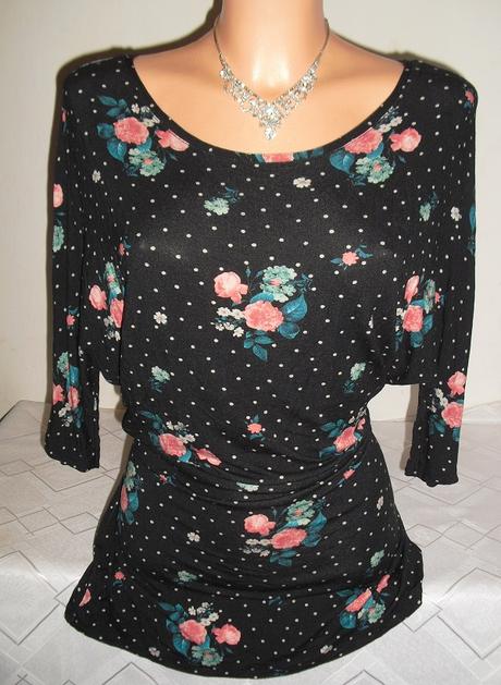 Promod kvietkovana motylia tunika, promod,m