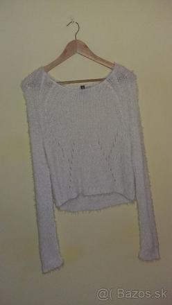 Biely sveter, h&m,l