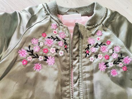 Dievčenska zelená bunda bombera, pepco,86