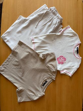 Lanove nohavice bershka s trickom, bershka,xs