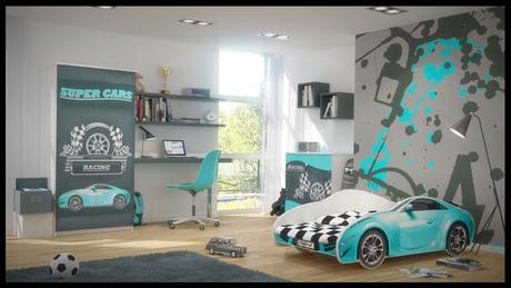 Detská posteľ auto + rošt a matrac, šírka (cm): 70,dĺžka (cm): 140