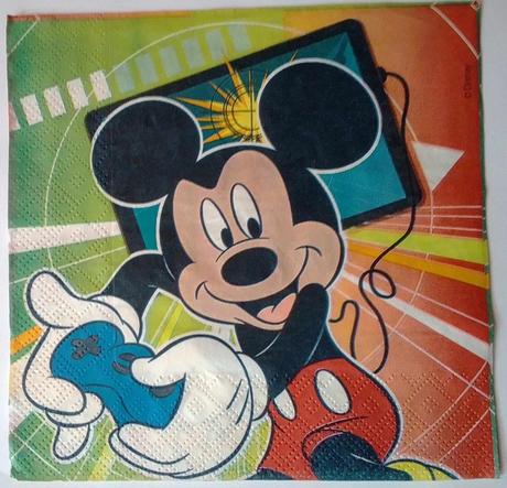 Servítka káčer donald a mickey 4ks (s204), 