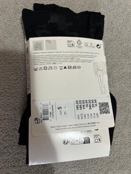 Nové cipkove silonky, lindex,s