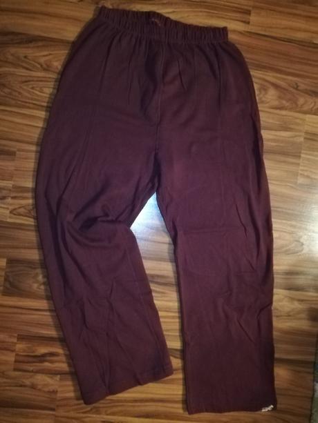 Tepláky bordové, 4xl