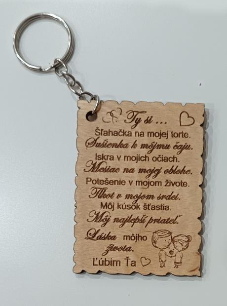 Kľúčenka na valentín pre lásku, 