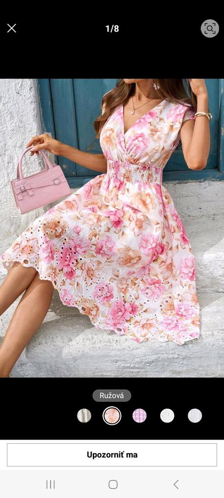 Dovolenkové šaty s nariasenou výšivkou xl, xl