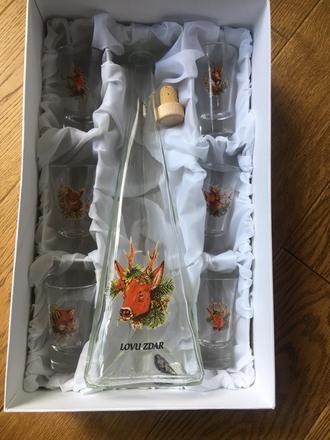 Poľovnícky set bell glass, 