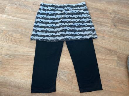 3/4 legíny so sukňou, 146