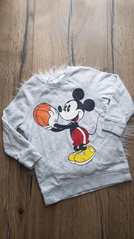 Mikina mickey, h&m,80