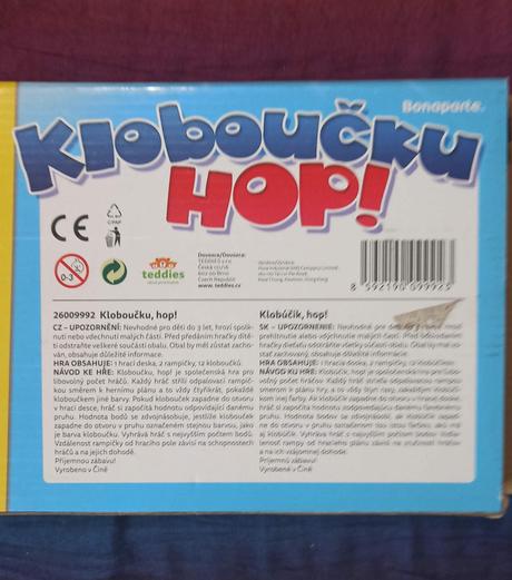 -spoločenská hra, klobučku hop, mnimálne hraná, 