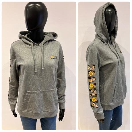 Dámska mikina s kapucňou a vzorom vans (m), m