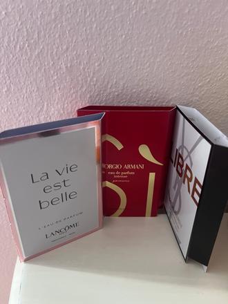 Vzorky parfemov lancome, ysl, armani, 