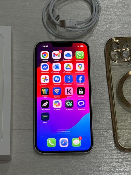 Iphone 13 biely 128gb, apple