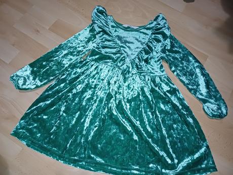 Semišové šaty 110/116, h&m,116