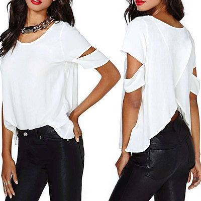 Biely bluzkový top agness, l