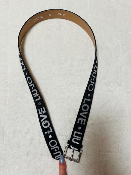 Čierno strieborný opasok zn. liu jo originál, liu jo