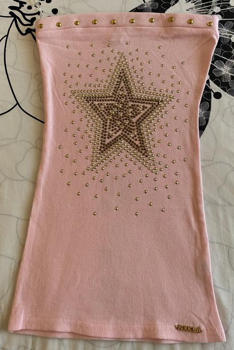 Bavlnené vrúbkové tričko - top bez ramienok koucla, s