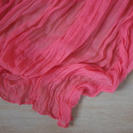 Šatka letná koralovoružová, m