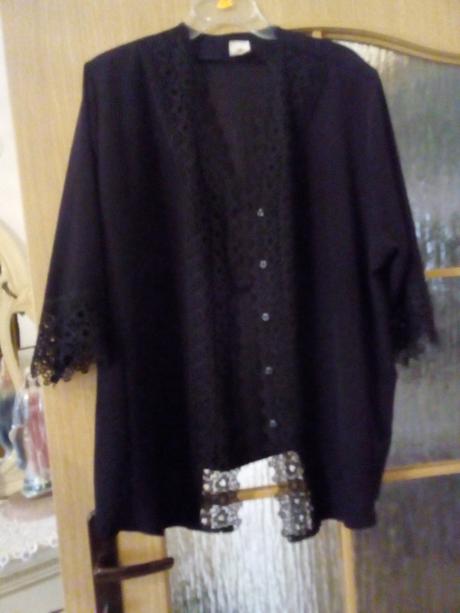 Čierna blúzka, xxl