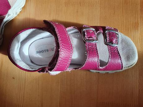 Ružové celokožené sandálky boots4u, 29
