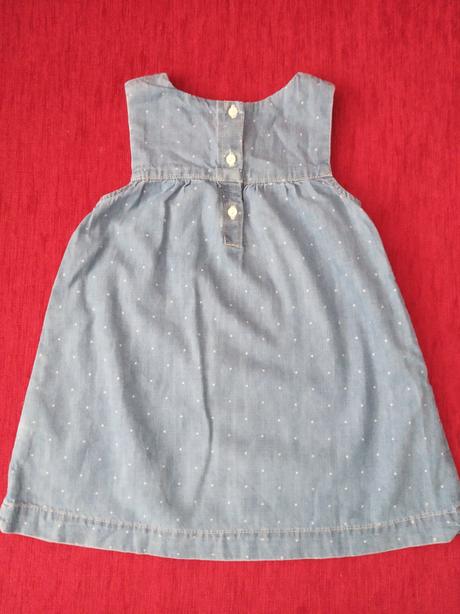 Riflové šaty, h&m,86