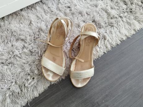 Zlaté sandálky ., lasocki,40