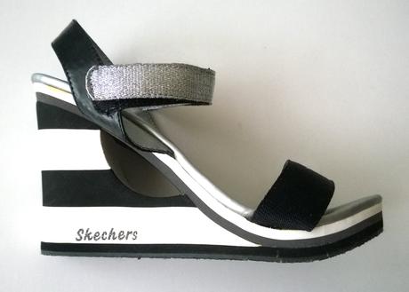 Sandále na platforme skechers cali, skechers,38
