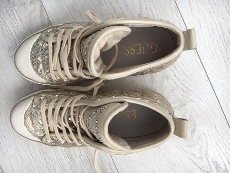 Guess tenisky zlaté, guess,37
