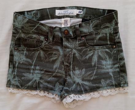 Olivové šortky, h&m,134