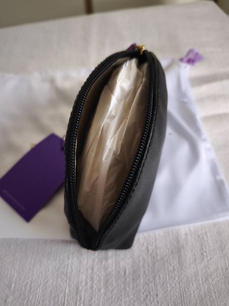 Čierna kožená kozmetická taštička dajana rodriguez, dajana rodriguez