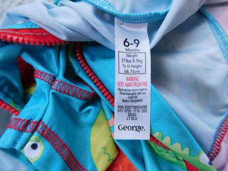 Plavkový overal do vody george, uv 40+, george,80