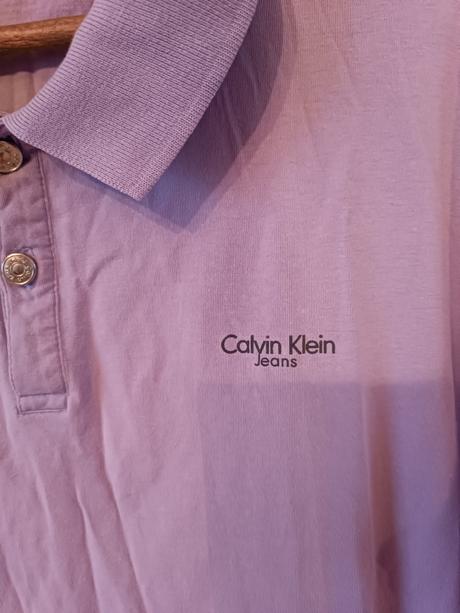 Svetlofialová pánska polo košeľa, calvin klein,xl