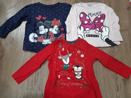 Predám 3ks tričiek, disney,110