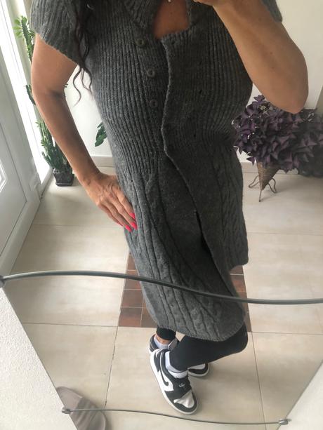 Zara predĺžený pletený svetrík/ vesta m, zara,m