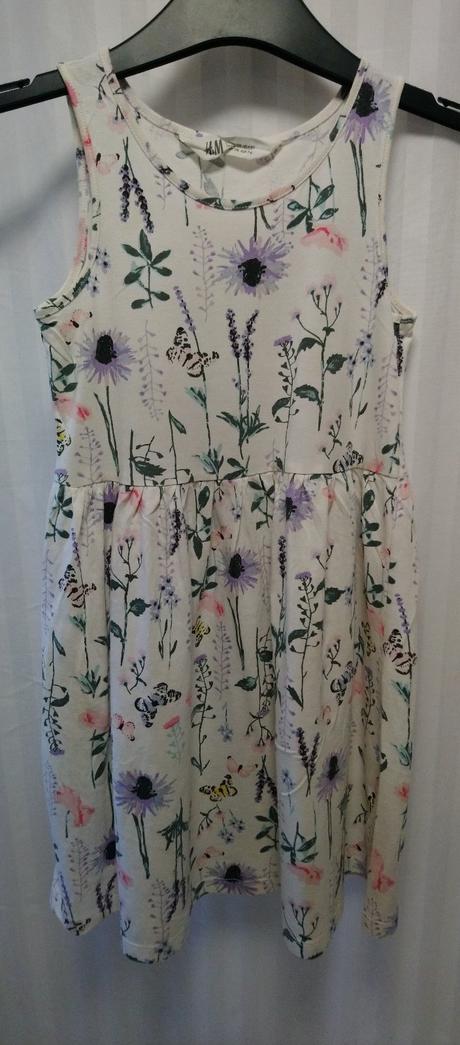 2 ks dievčen. šaty s farebným vzorom, h&m, 122-128, h&m,128