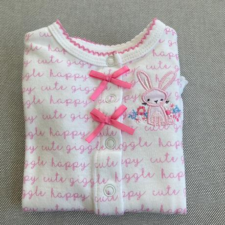 Letne pyzamko, biele so zajacikom, 62