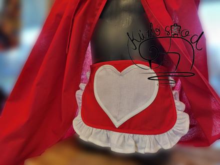 Červená čiapočka plášť+zásterka,kúpa aj zvlášť, 