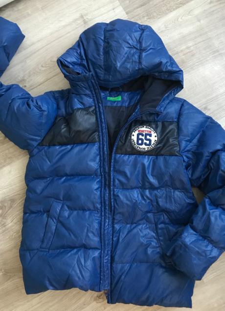 Bunda zimná  benetton 11-12 rokov 2xl, benetton,158