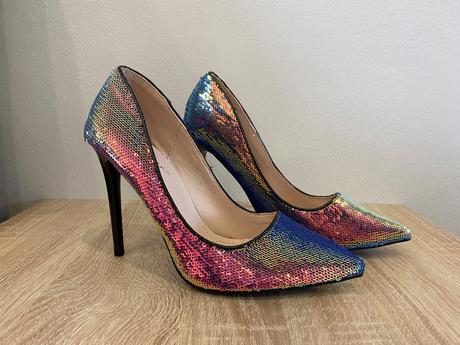 Lodičky flitrované seastar nf-43 black, 37