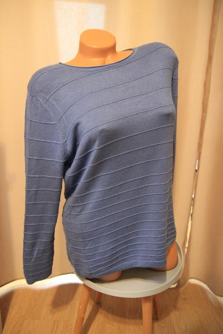 Modrý sveter z viskózy, l, l