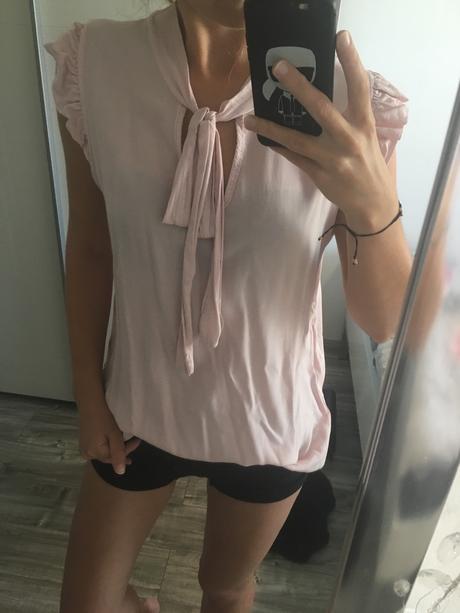 Letná blúzka s mašľou, s