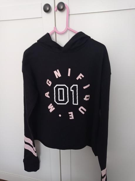 Krasna mikina crop top super stav 146/152, 146