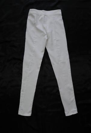 Biele elastické nohavice zara, zara,s