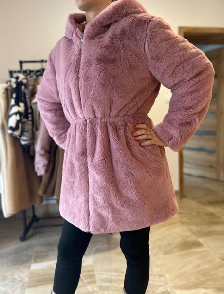 Mäkkučký kabát pink, m