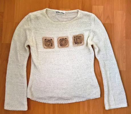 Biely moderný svetrík, m