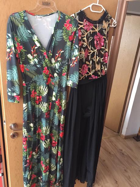 Spolocenske saty s dlhym rukavom, xl