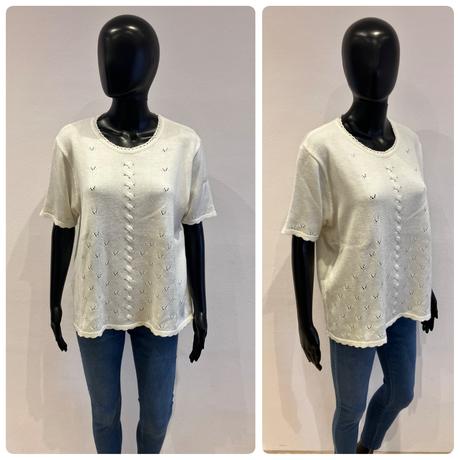 Dámsky sveter krátky rukáv berkertex (22-24), l